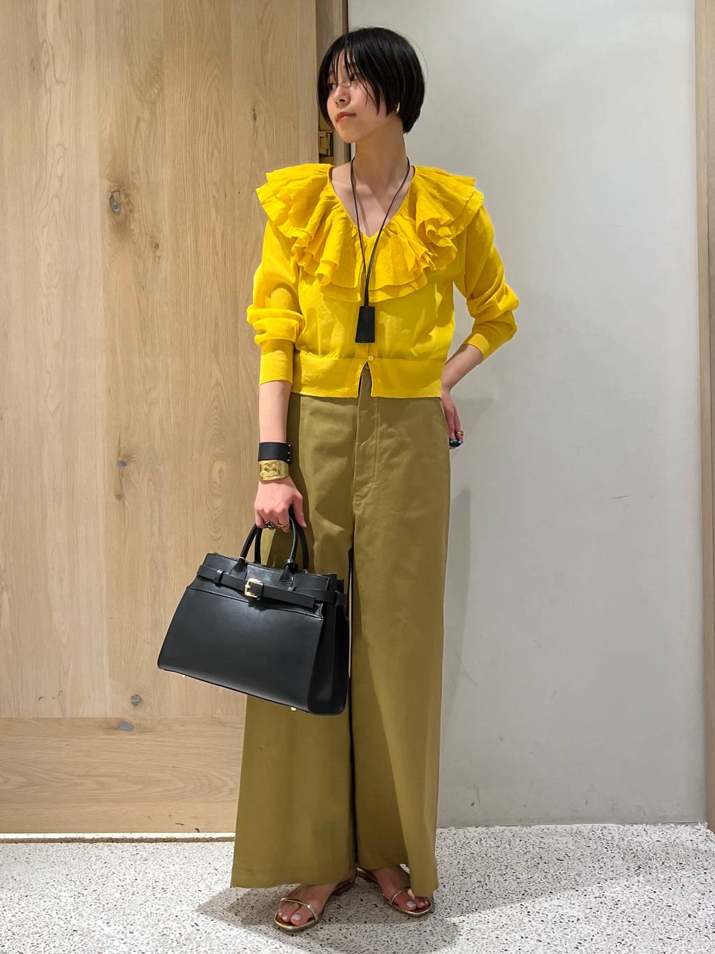 Curensology | ラッフルニットカーディガン | Rakuten Fashion(楽天