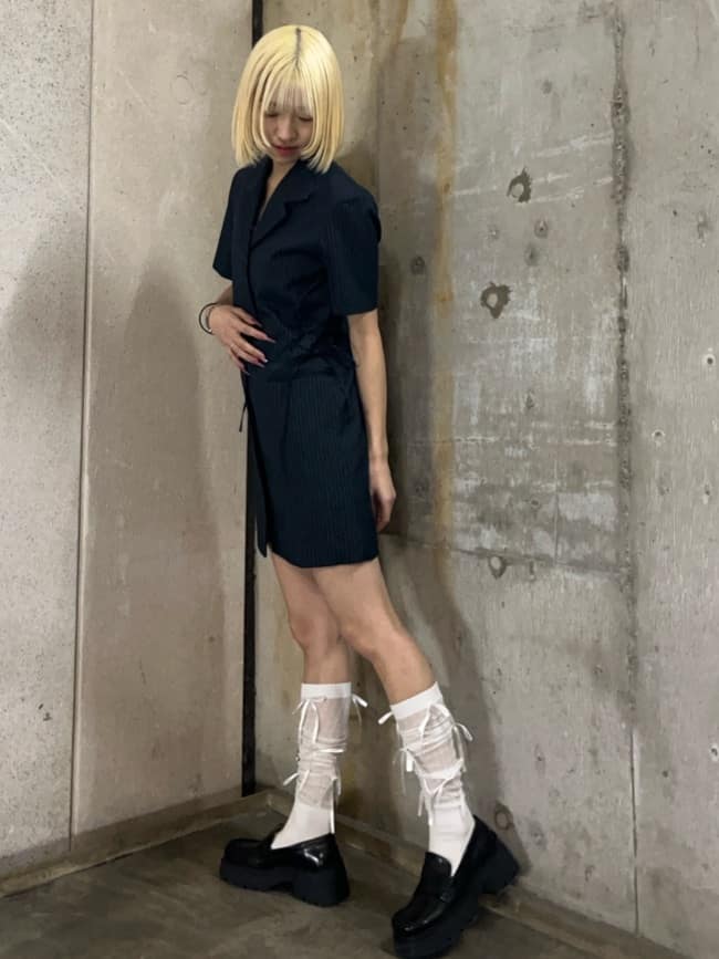 moussy | LACE UP TAILORED ドレス | Rakuten Fashion(楽天