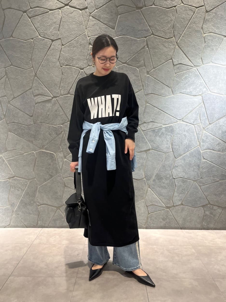 LASUDのニットロゴワンピースを使ったコーディネートを紹介します。｜Rakuten Fashion(楽天ファッション／旧楽天ブランドアベニュー)5371555