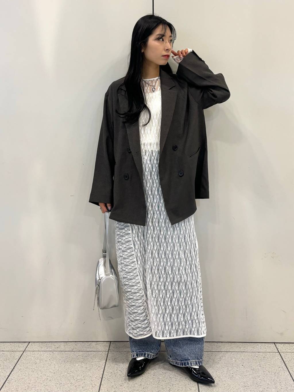 LOWRYS FARMのホップサックダブルジャケットを使った