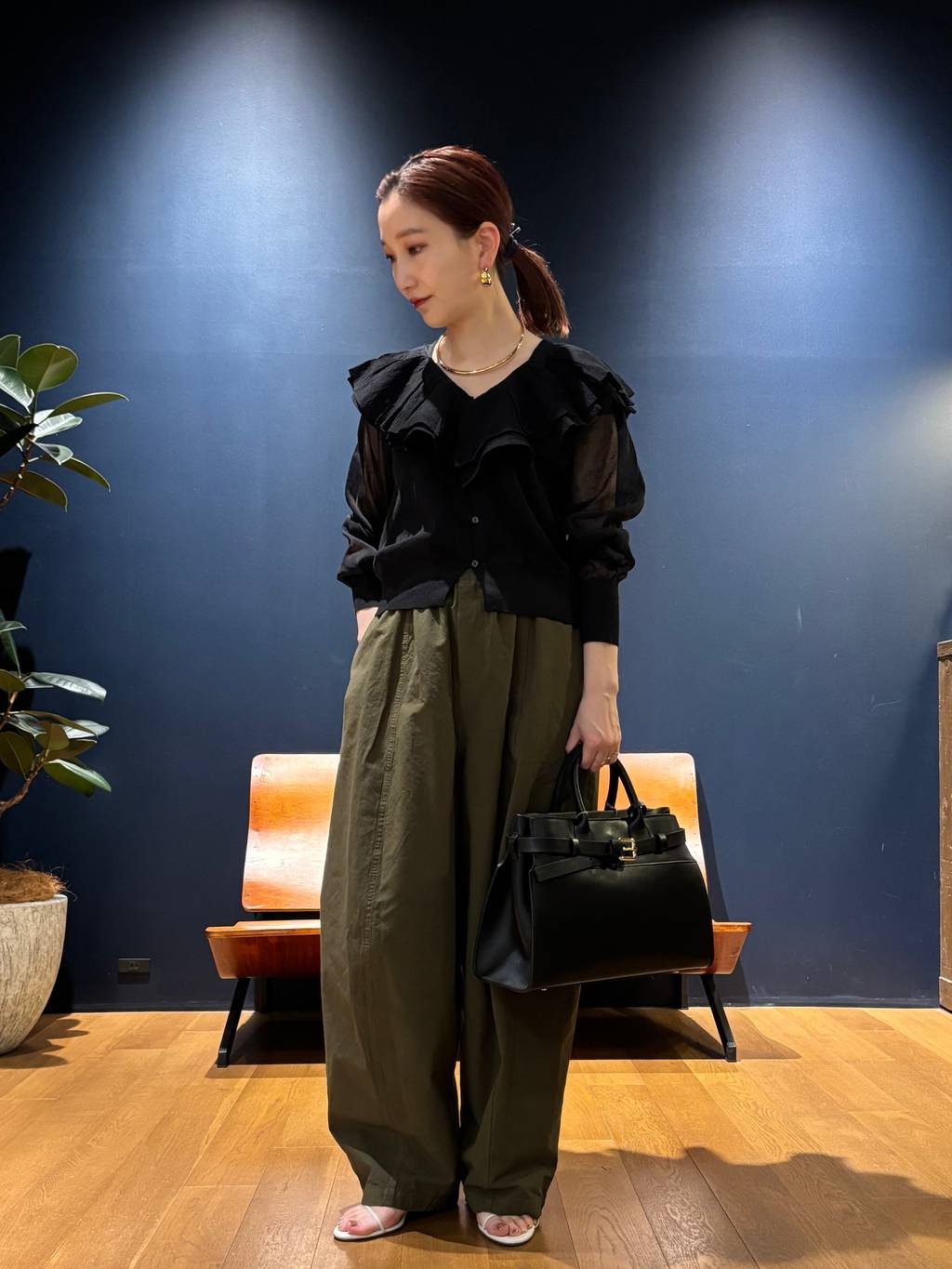 Curensology | ラッフルニットカーディガン | Rakuten Fashion(楽天