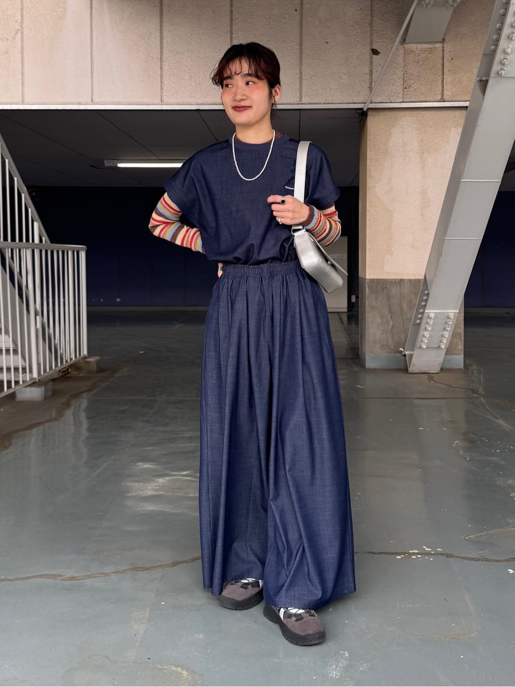 FREAK'S STORE | ウォッシャブル ラメクルーネックニット 25SS