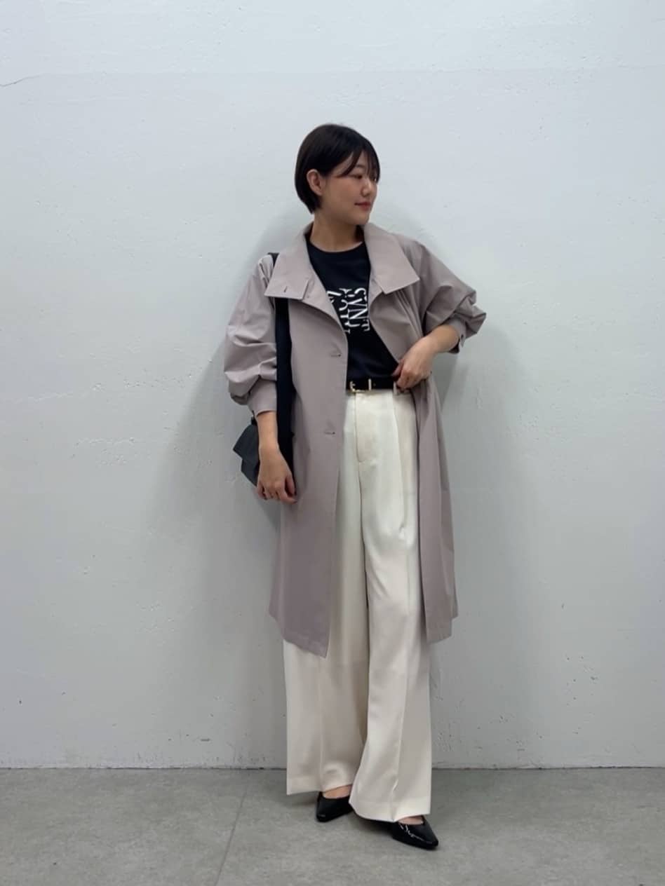 COLLAGE GALLARDAGALANTEのシックリーフワッシャーワンピースを
