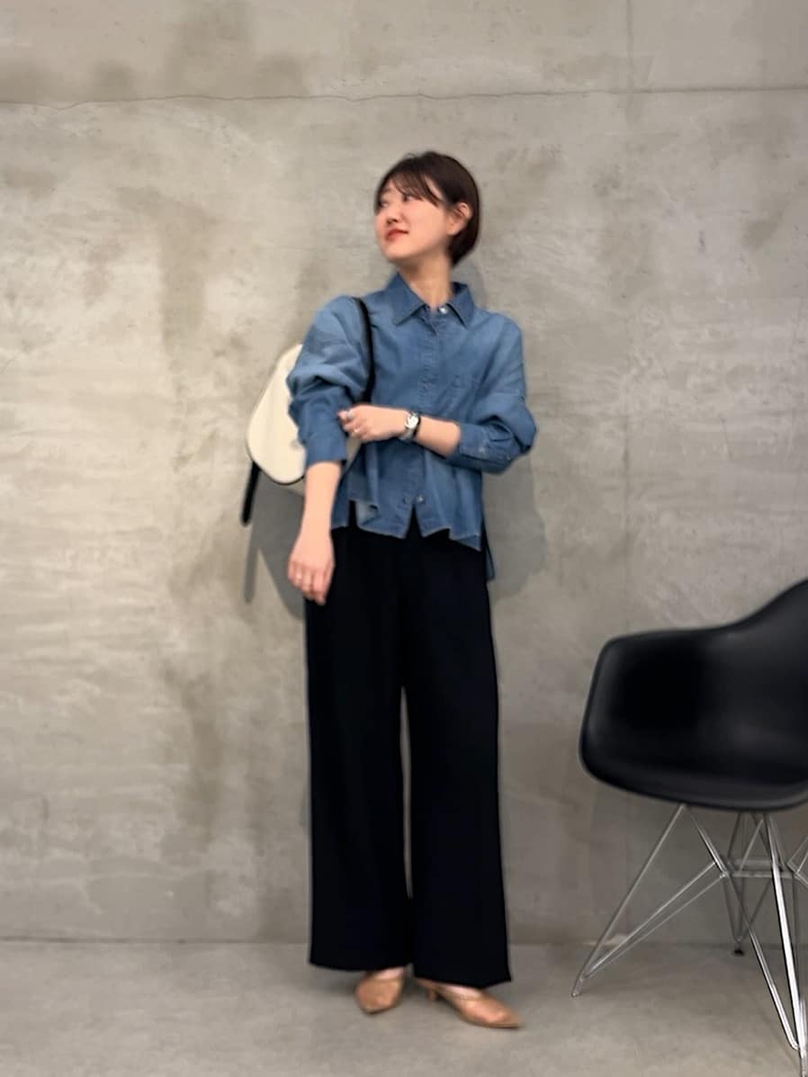 COLLAGE GALLARDAGALANTEのシックリーフワッシャーワンピースを