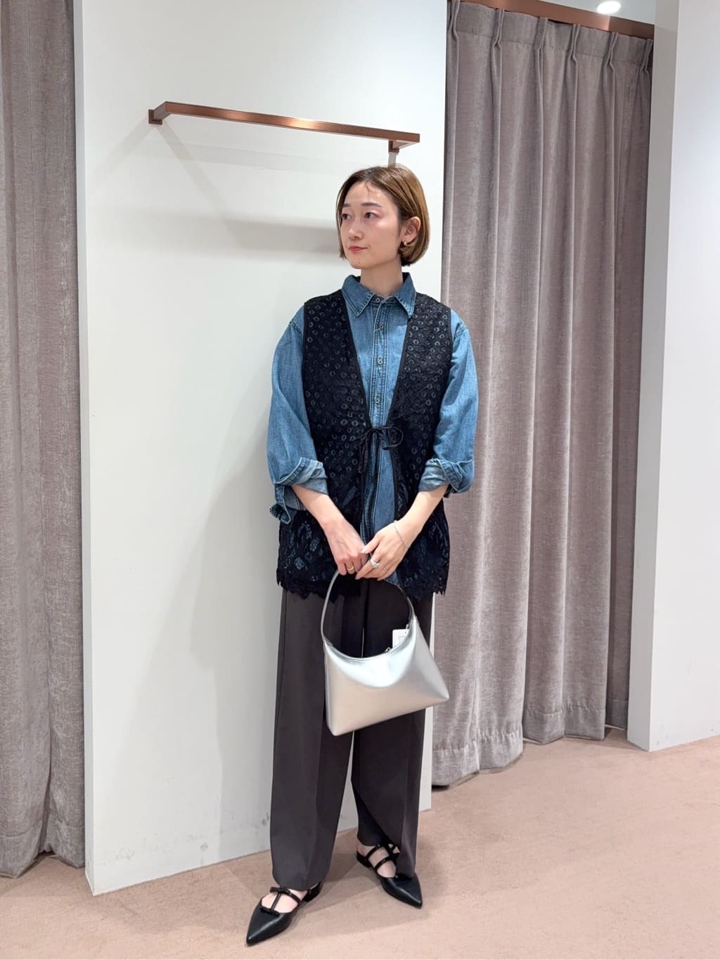 BEAUTY&YOUTH UNITED ARROWS｜ナイロンレース ベスト -2WAY