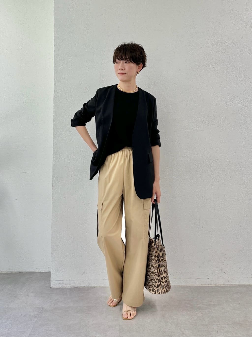 Whim Gazette ジュートライクノーカラージャケット