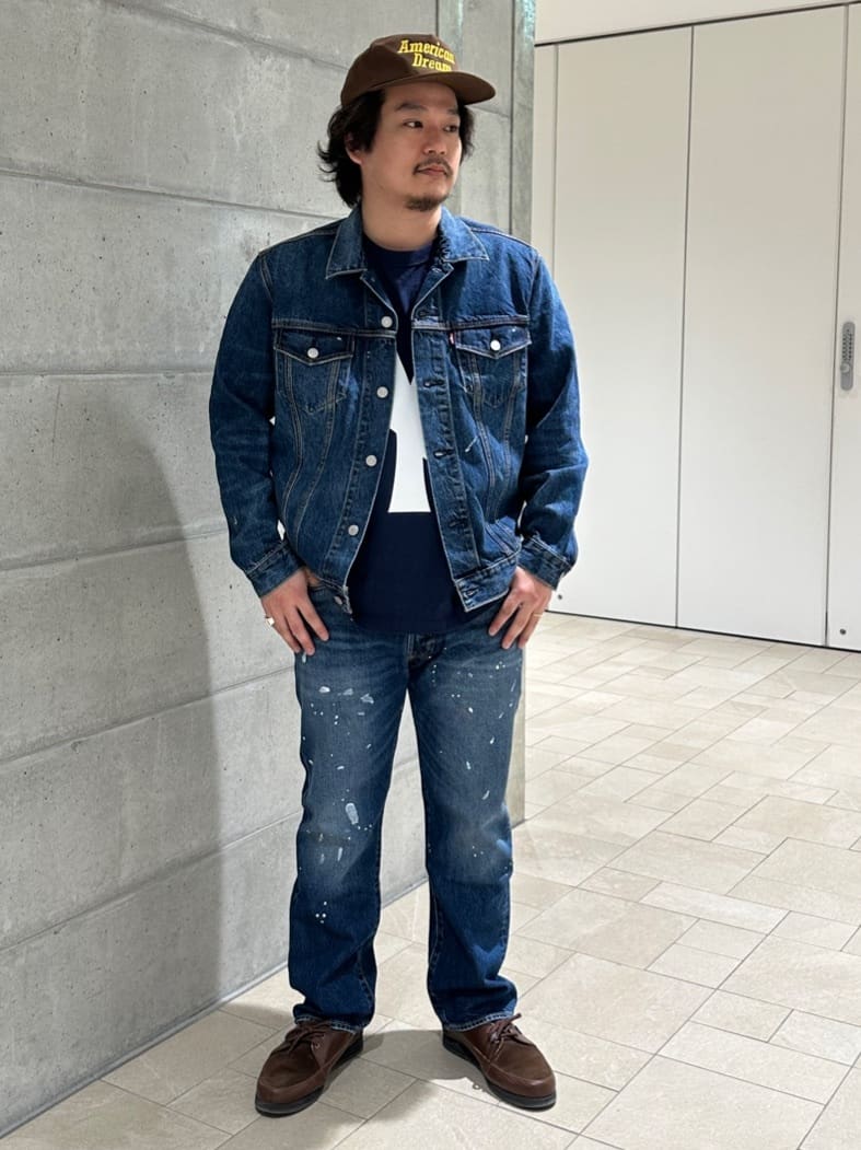 JOURNAL STANDARDのLEVI'S(R) / リーバイス(R) 別注 TYPE III TRUCKER JACKET Selvedge INDIGOを使ったコーディネートを紹介します。｜Rakuten Fashion(楽天ファッション／旧楽天ブランドアベニュー)5383666