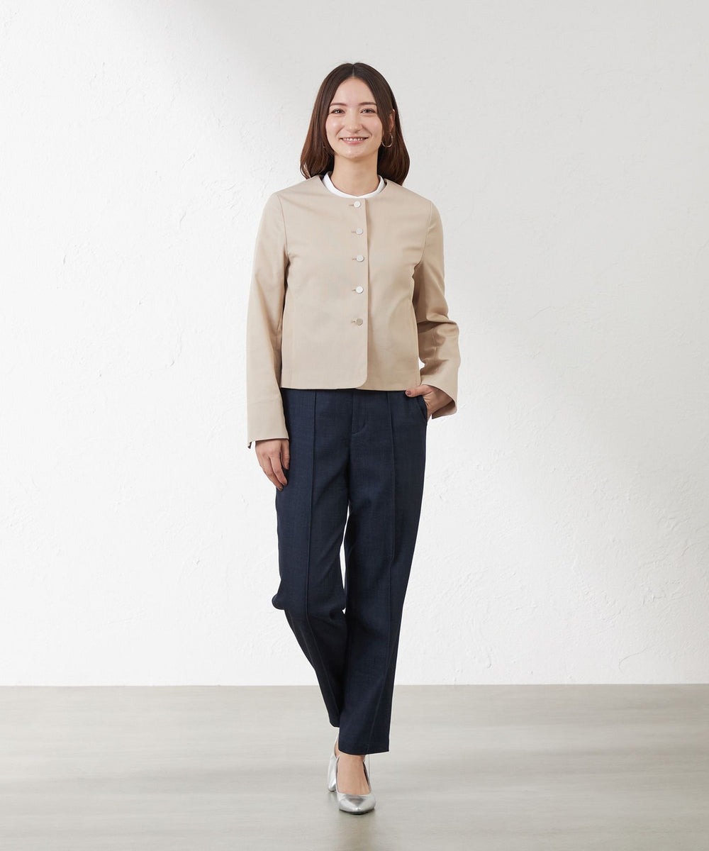 AMACAのピケストレッチ ノーカラージャケットを使ったコーディネートを紹介します。｜Rakuten Fashion(楽天ファッション／旧楽天ブランドアベニュー)5384896