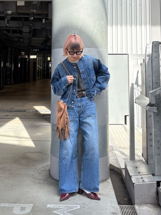 新品　 チャオパニックティピー　エシンタ　バックフリルデニムジャケット CIAOPANIC TYPY｜【etsinta/エシンタ】バックフリルデニム