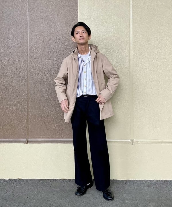 BEAMS HEARTのストレッチ ツイル フーディー コートを使ったコーディネートを紹介します。｜Rakuten Fashion(楽天ファッション／旧楽天ブランドアベニュー)5392689