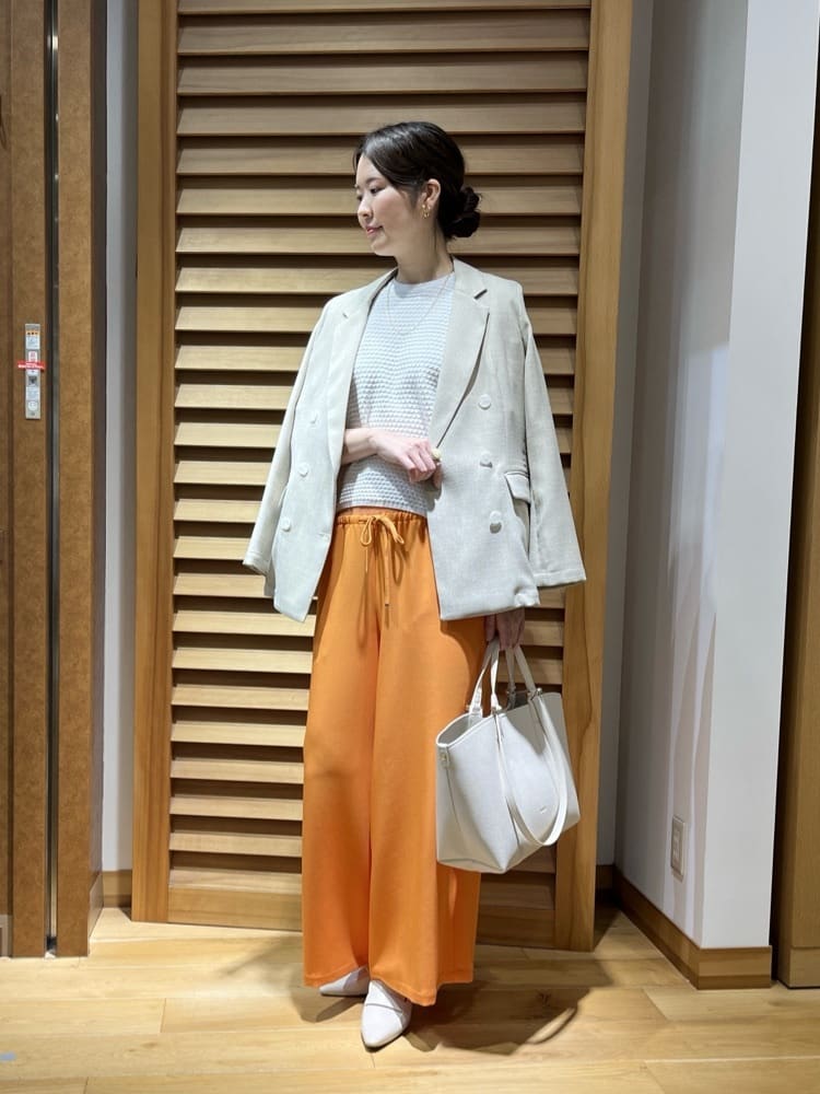 Vinの麻調ダブルジャケットを使ったコーディネートを紹介します。｜Rakuten Fashion(楽天ファッション／旧楽天ブランドアベニュー)5393031