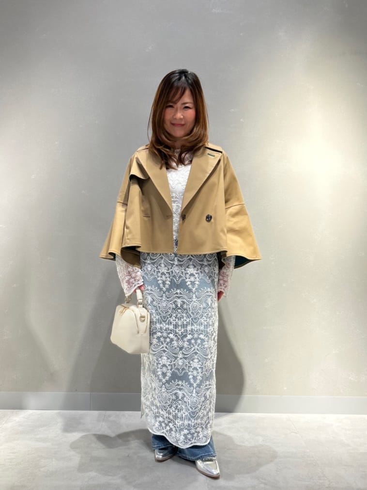 Vinのフレアスリーブショートアウターを使ったコーディネートを紹介します。｜Rakuten Fashion(楽天ファッション／旧楽天ブランドアベニュー)5397944