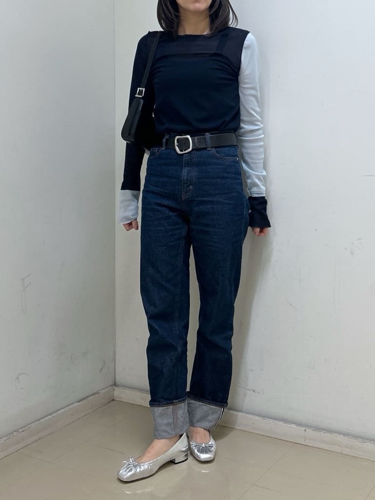 STACCATOのルアーシュリンクローヒールフラットを使ったコーディネートを紹介します。｜Rakuten Fashion(楽天ファッション／旧楽天ブランドアベニュー)5404424