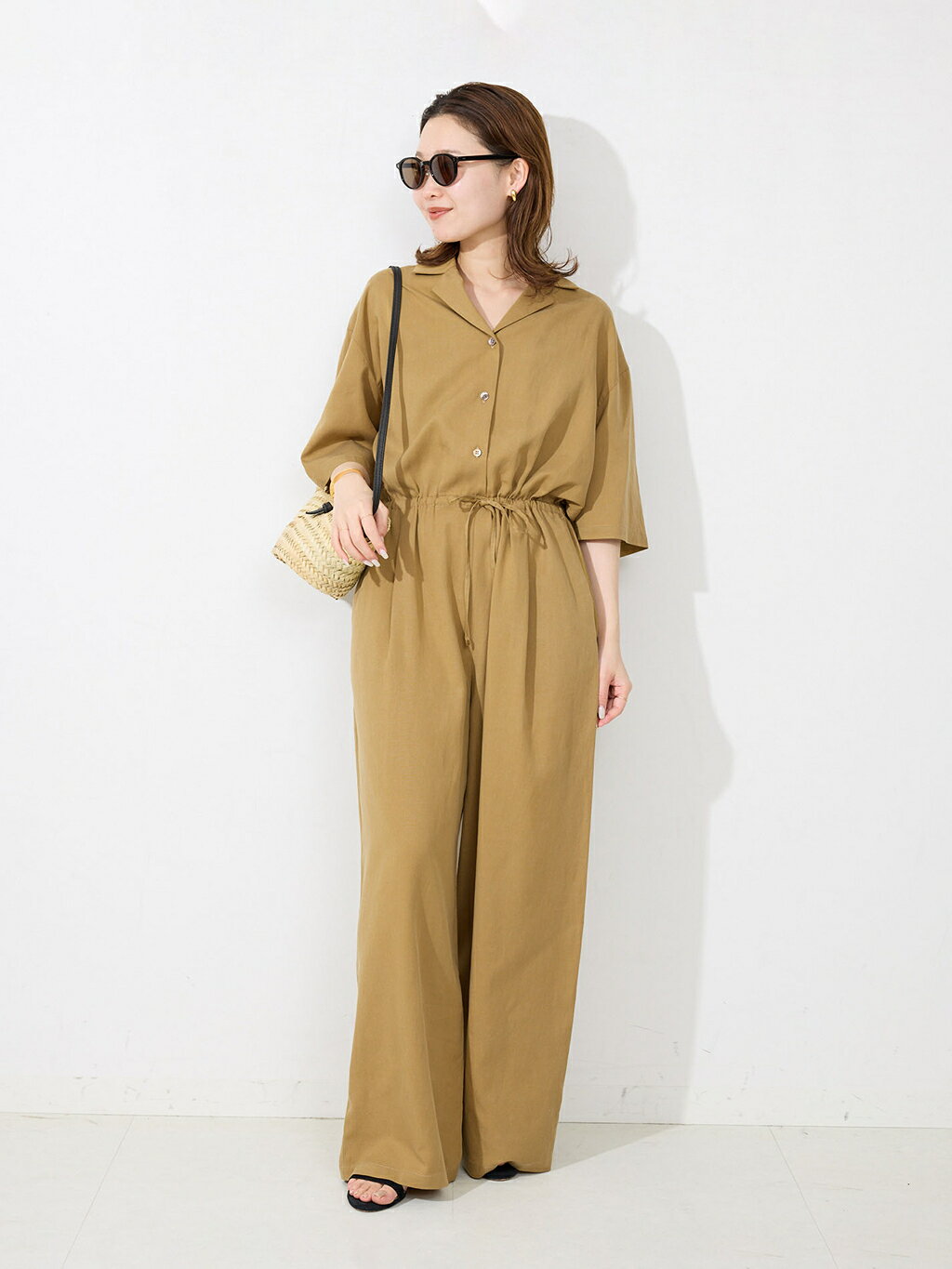 SLOBE IENA | ハーフスリーブオールインワン | Rakuten Fashion(楽天
