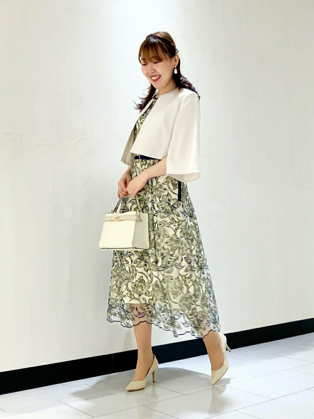 ANAYI | アートフラワーエンブロイダリーワンピース | Rakuten Fashion