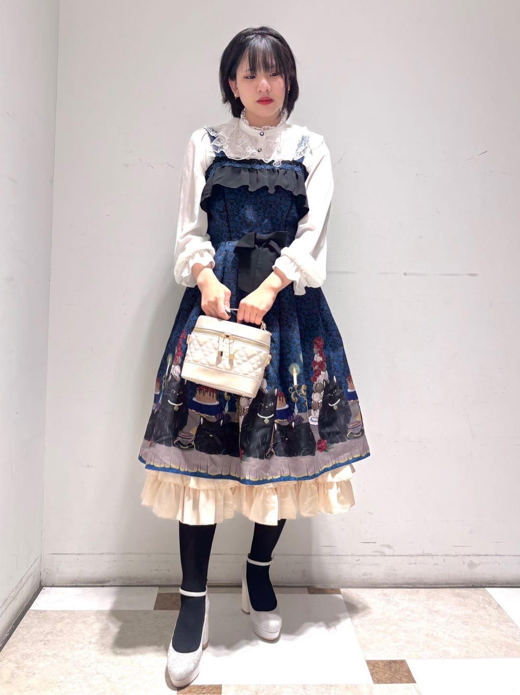 ESPERANZAのチャンキーヒール厚底パンプスを使ったコーディネートを紹介します。｜Rakuten Fashion(楽天ファッション／旧楽天ブランドアベニュー)5407034