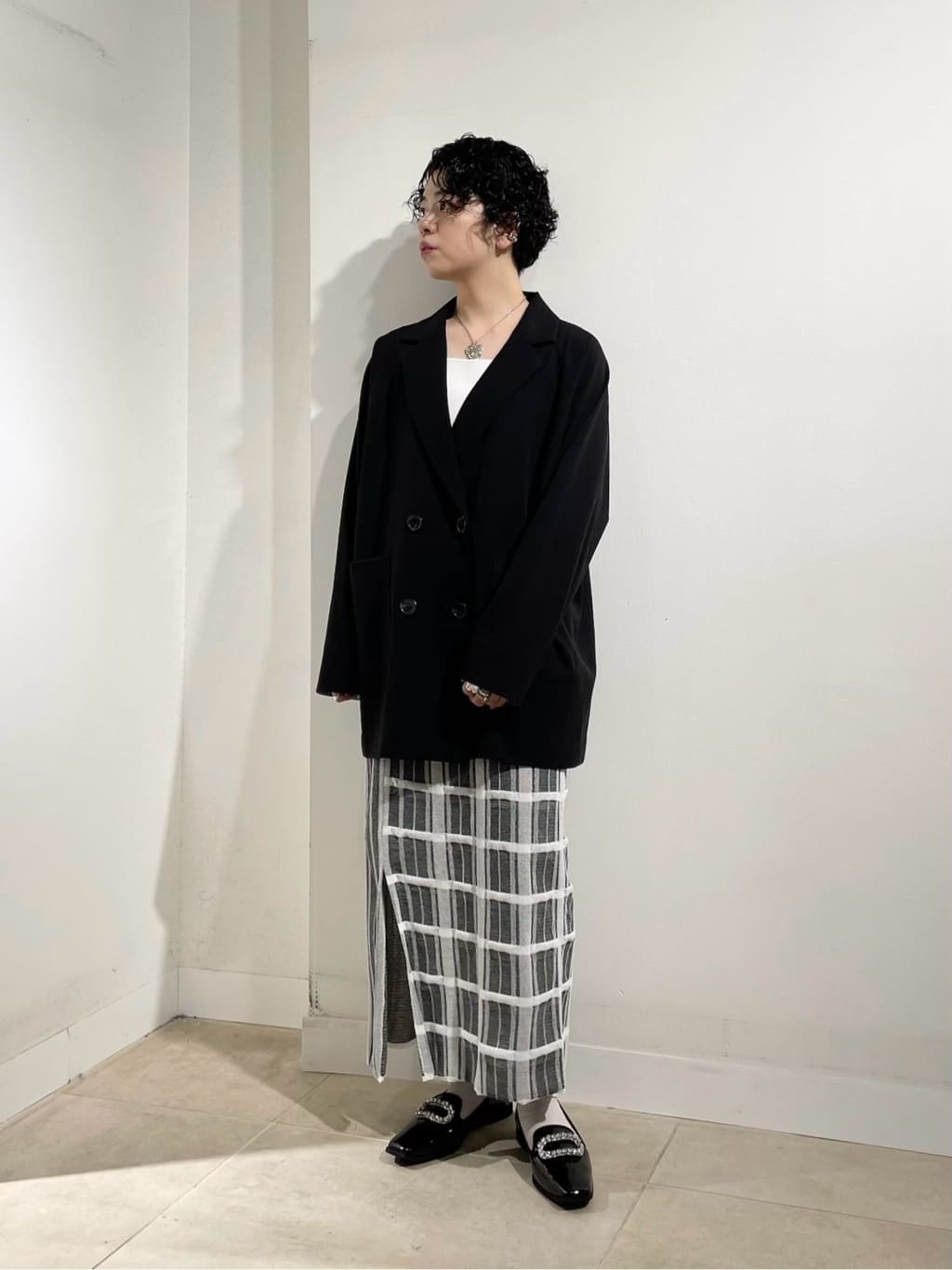 Vinのリネンミックステーラードジャケットを使ったコーディネートを紹介します。｜Rakuten Fashion(楽天ファッション／旧楽天ブランドアベニュー)5412077