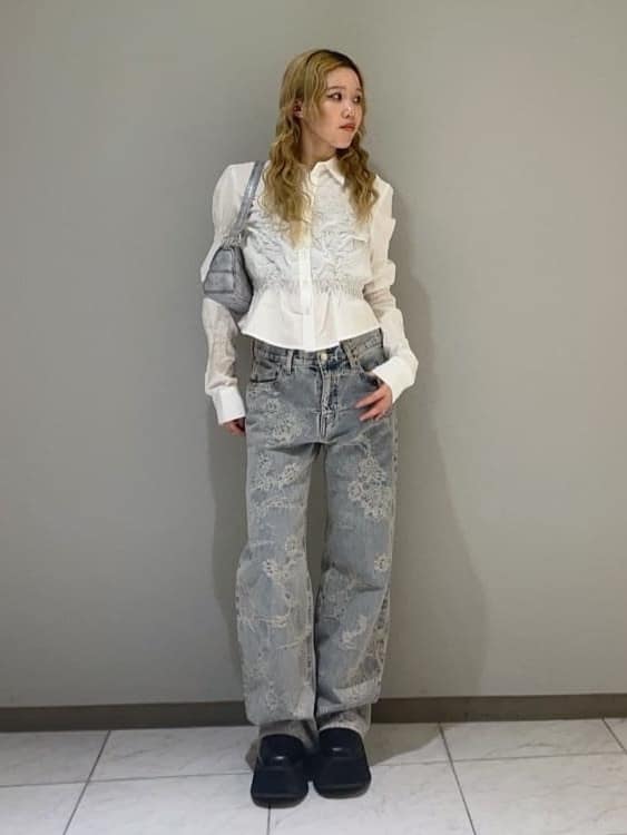 SLYのL/W JQ DENIM STRAIGHT パンツを使ったコーディネート | Rakuten 