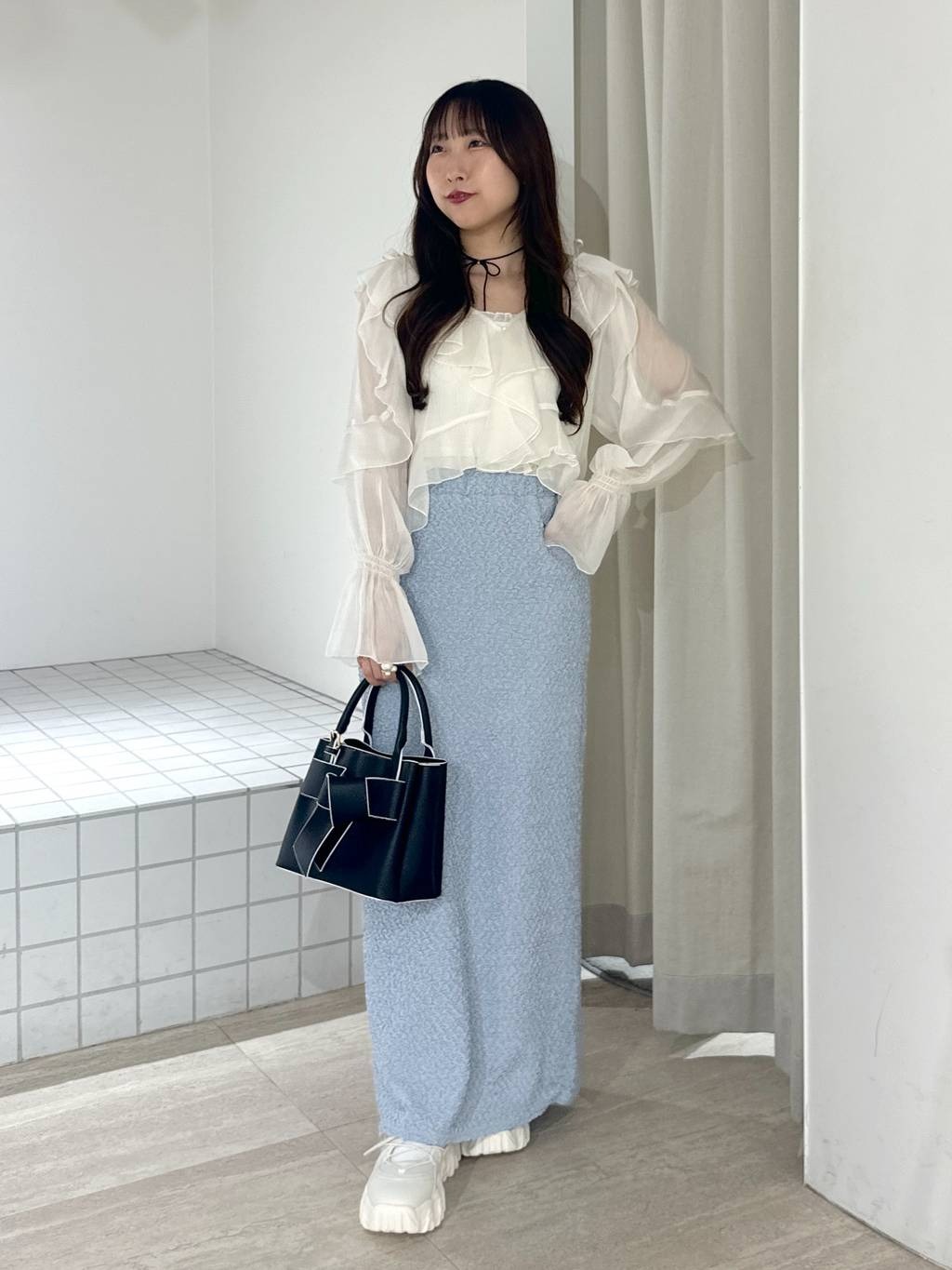 mysty womanのリボンモチーフバッグを使ったコーディネートを紹介します。｜Rakuten Fashion(楽天ファッション／旧楽天ブランドアベニュー)5418015
