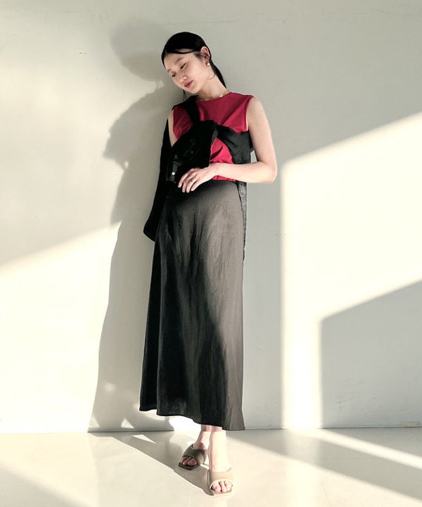 Demi-Luxe BEAMSの【別注】ATON / DRY COTTON JERSEY タンクトップを 