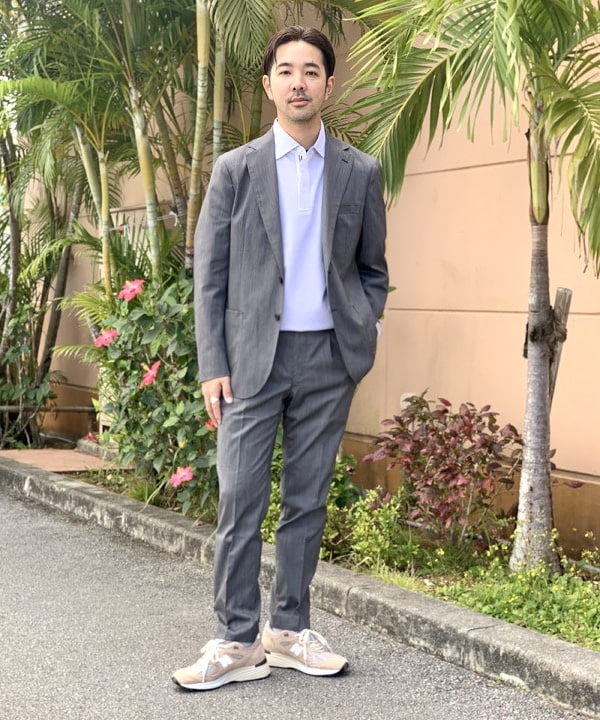 BEAMS HEARTの【吸水速乾】COOLMAX(R) 鹿の子 ワイドカラー ポロシャツ 25SS(S~XL)を使ったコーディネートを紹介します。｜Rakuten Fashion(楽天ファッション／旧楽天ブランドアベニュー)5421914