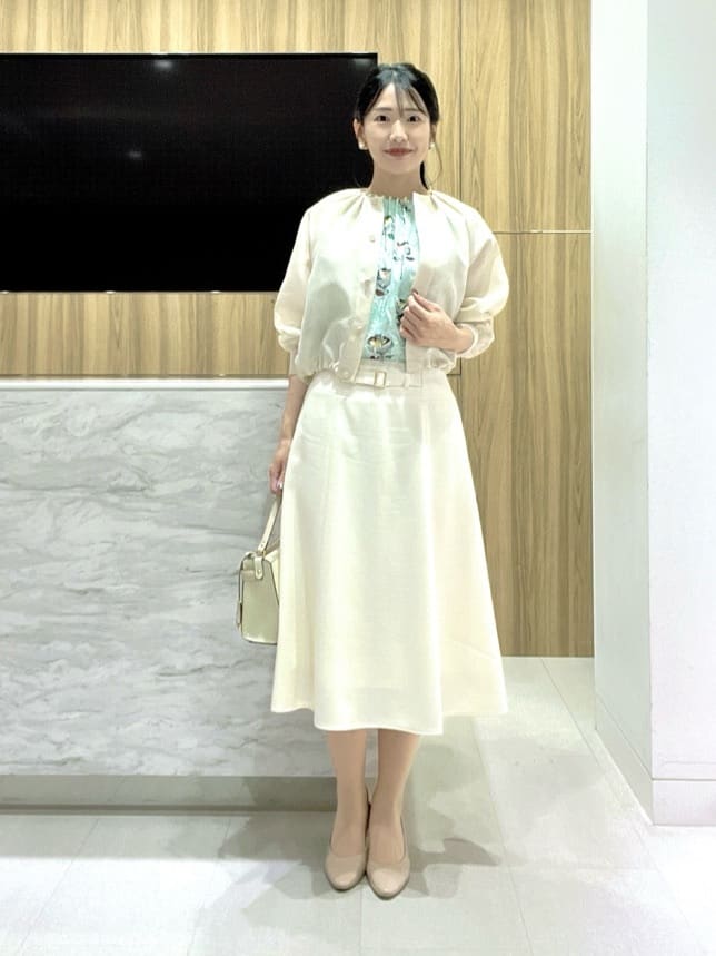 ANAYI | ライトスラブバックルスカート | Rakuten Fashion(楽天