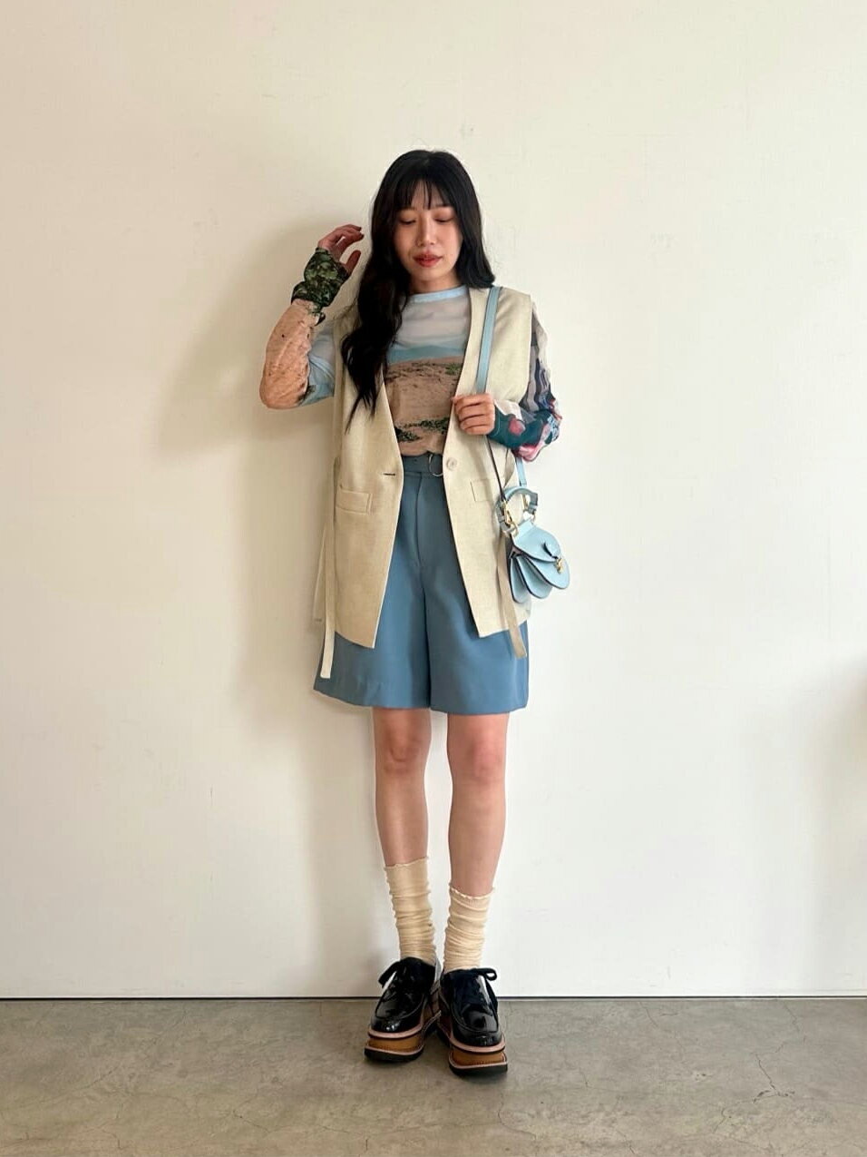 LOVELESSのクリアツイルバミューダを使ったコーディネートを紹介します。｜Rakuten Fashion(楽天ファッション／旧楽天ブランドアベニュー)5431412