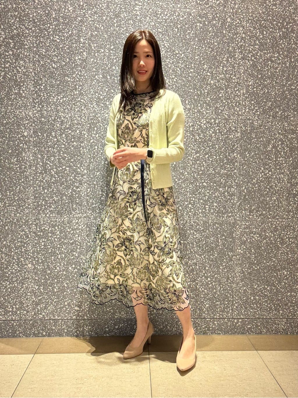 ANAYI | アートフラワーエンブロイダリーワンピース | Rakuten Fashion
