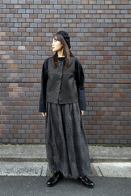 Nigel Cabourn | WOMAN / レザージャーキンベスト / LEATHER JERKIN