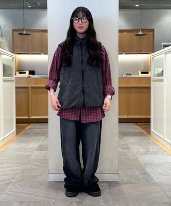 BEAMS HEARTのGMS ワイドストレート  コットンウラケ パンツを使ったコーディネートを紹介します。｜Rakuten Fashion(楽天ファッション／旧楽天ブランドアベニュー)5438365