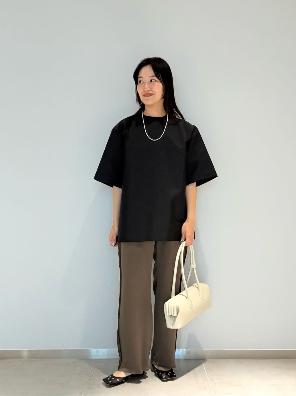 新品 UNITED ARROWS ブラウス 半袖 ブラック ホワイト UNITED ARROWS｜ユナイテッドアローズ（レディース）のシャツ/ブラウス