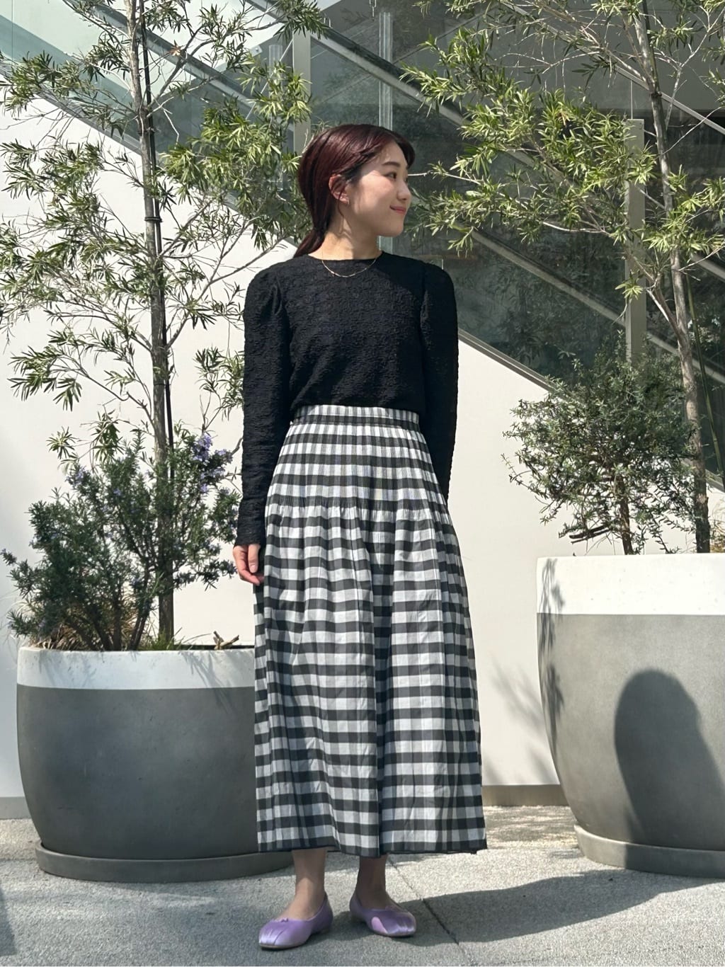 UNITED ARROWS LTD. OUTLETのレース パフスリーブ ブラウスを