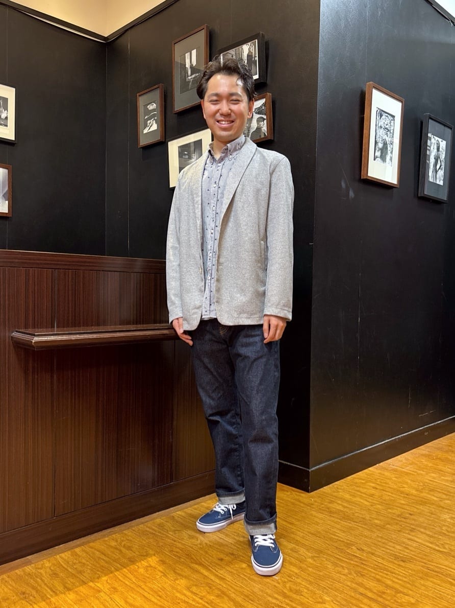 TAKEO KIKUCHIの【抗菌防臭】尾州リネンブレンド ドビーメッシュ カーディガンを使ったコーディネートを紹介します。｜Rakuten Fashion(楽天ファッション／旧楽天ブランドアベニュー)5438941