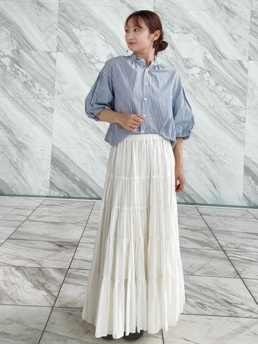 DRESSTERIORの【大人百花春号掲載 モデル美香さん着用】洗える