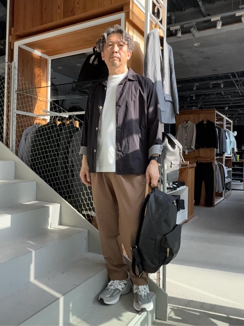 TAKEO KIKUCHIの【羽織】ダブルフェイス シャツ 羽織りを使ったコーディネートを紹介します。｜Rakuten Fashion(楽天ファッション／旧楽天ブランドアベニュー)5444415