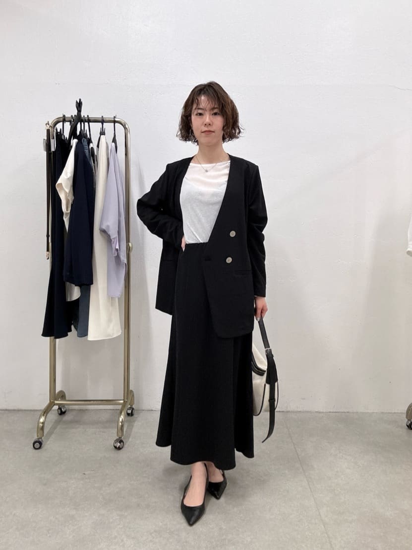 コラージュガリャルダガランテ ジャージマーメイドスカート　ブラック COLLAGE GALLARDAGALANTE スカート ジャージマーメイドスカート