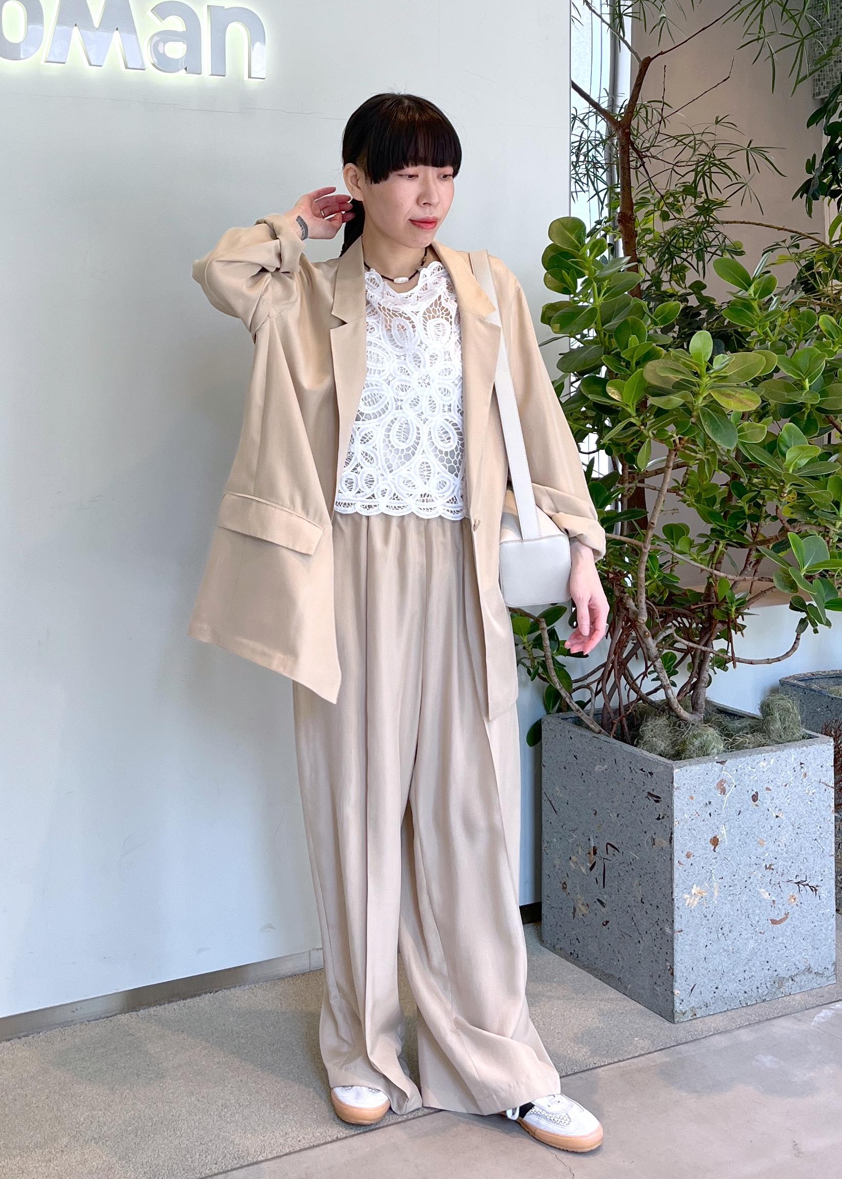 SALON adam et rope' | [25SS]GENTLE SILK ジャケット【セットアップ