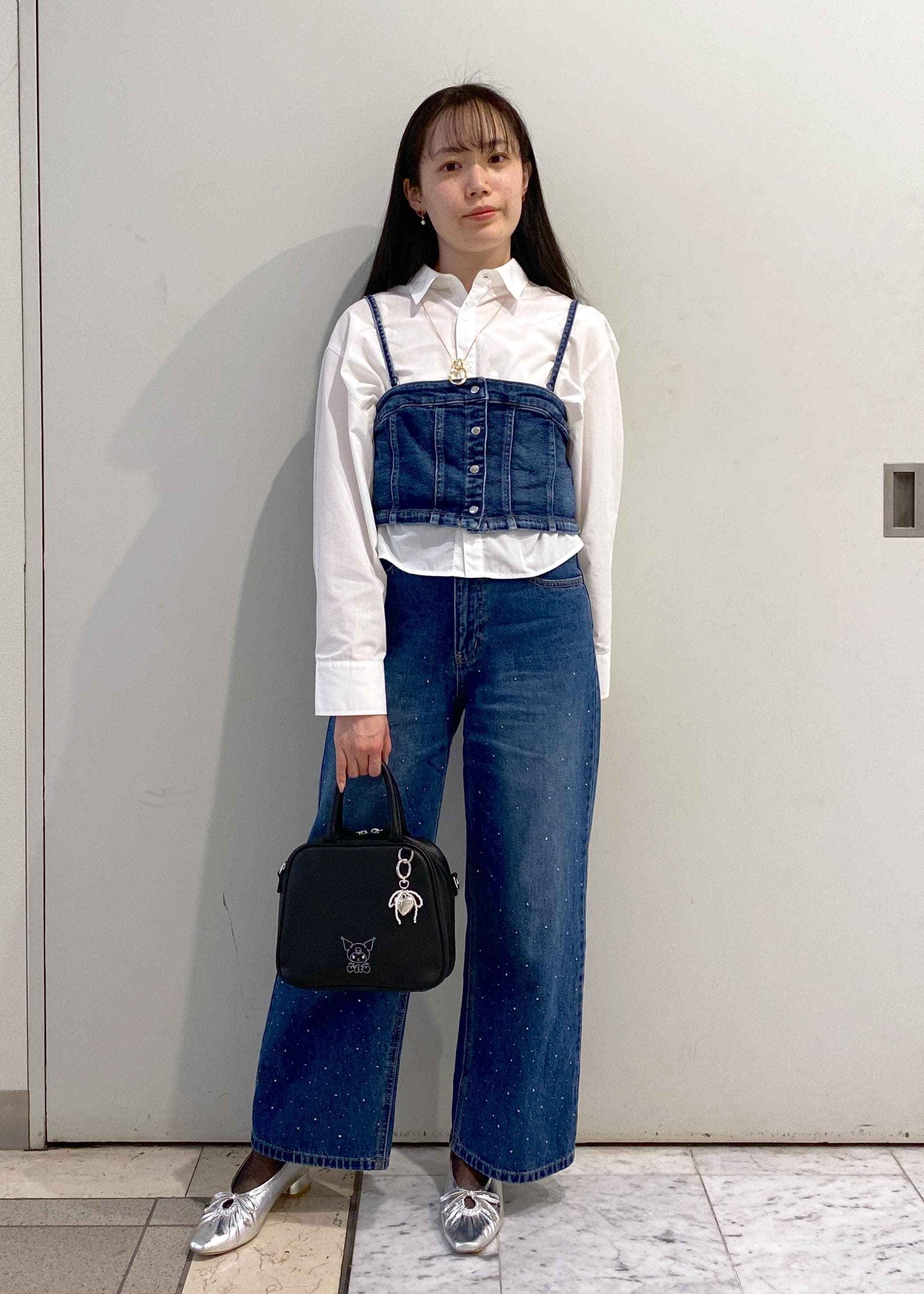 ROPE' PICNICの【花粉ガード・防シワ】クロップドシャツを使ったコーディネートを紹介します。｜Rakuten Fashion(楽天ファッション／旧楽天ブランドアベニュー)5462579