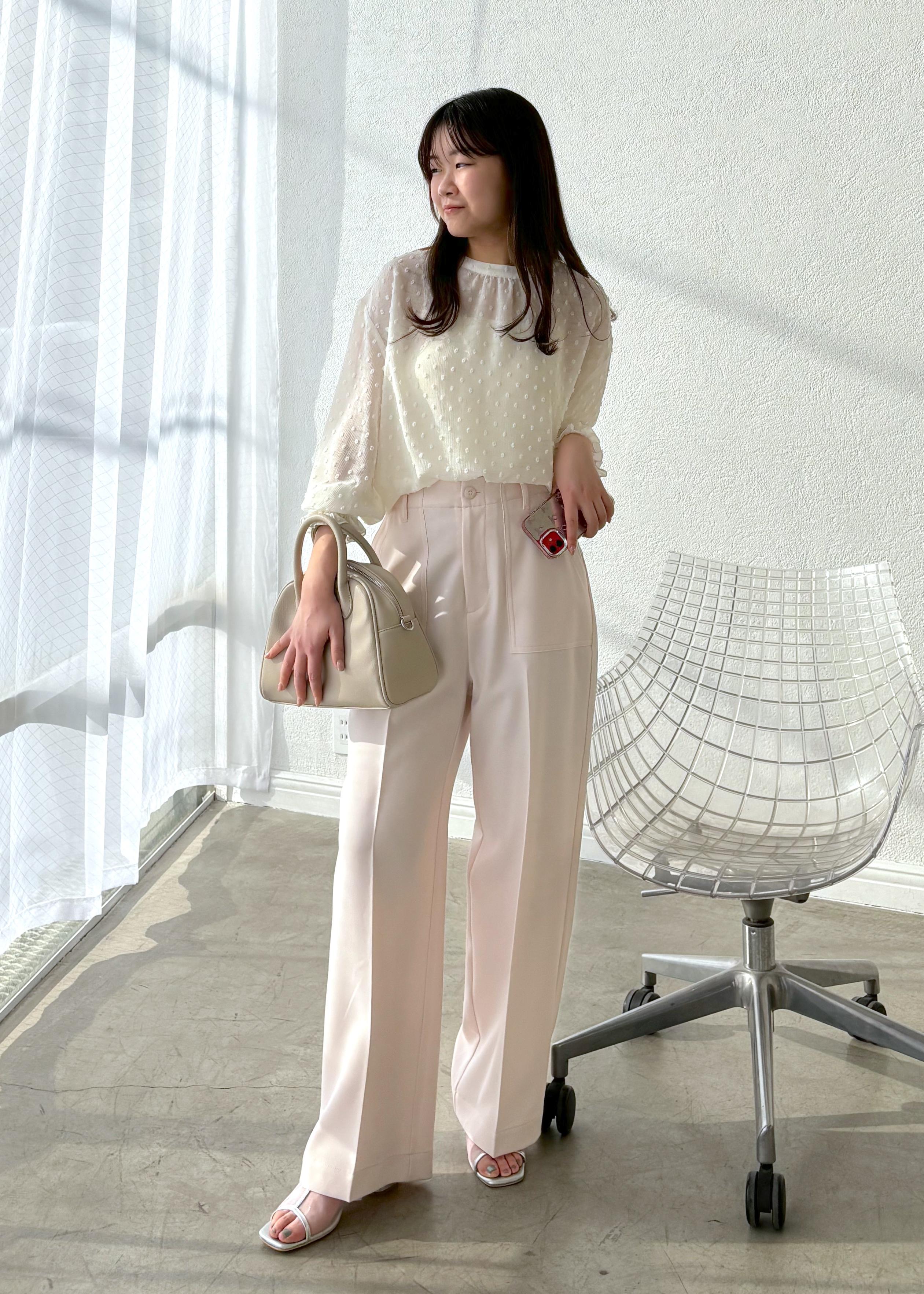 ROPE' PICNICの袖コンシャスドットシアーブラウスを使ったコーディネートを紹介します。｜Rakuten Fashion(楽天ファッション／旧楽天ブランドアベニュー)5490116