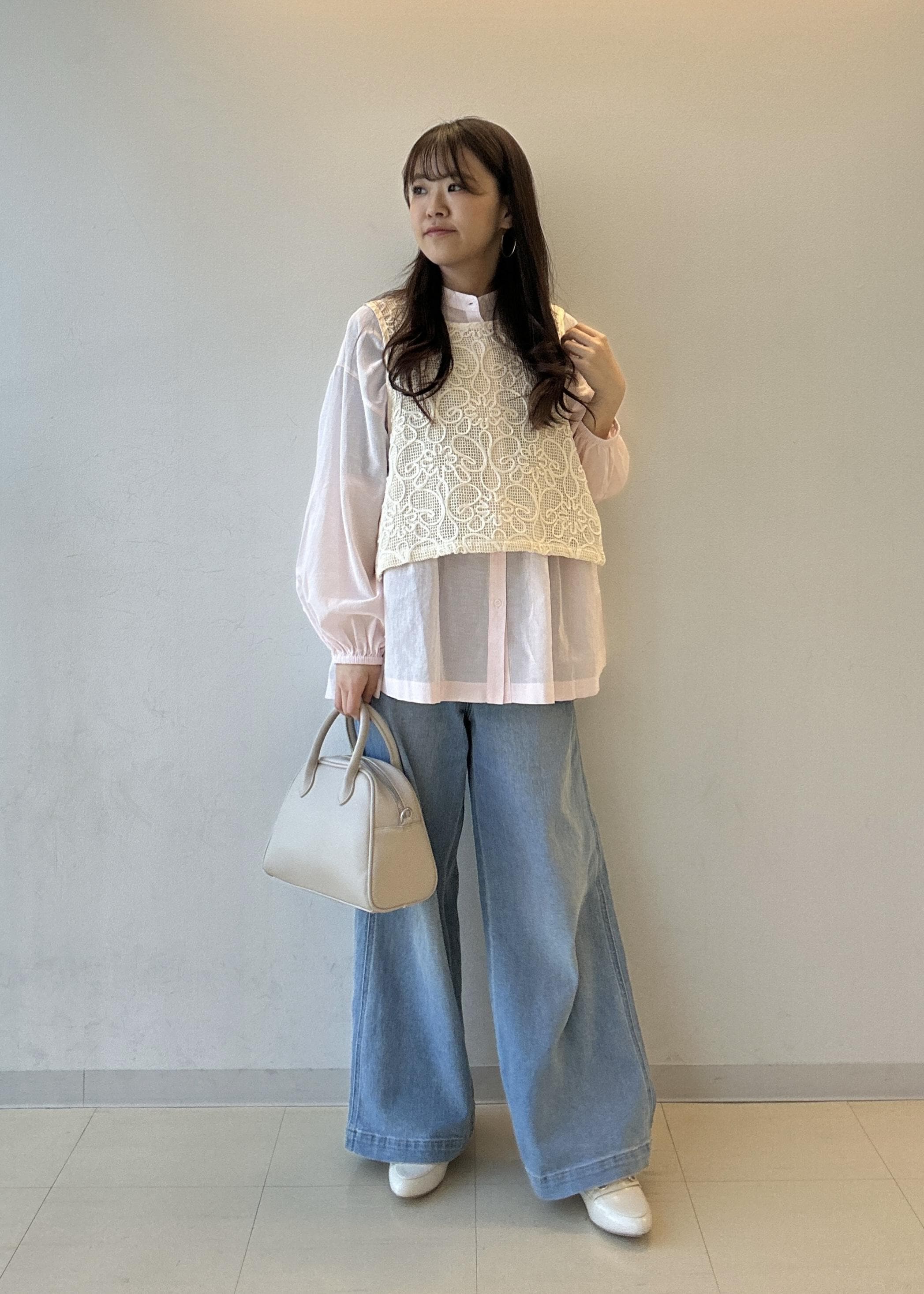 ROPE' PICNICの【接触冷感・通気性】お着軽シャツシリーズ/綿ボイルペプラムシャツを使ったコーディネートを紹介します。｜Rakuten Fashion(楽天ファッション／旧楽天ブランドアベニュー)5490317