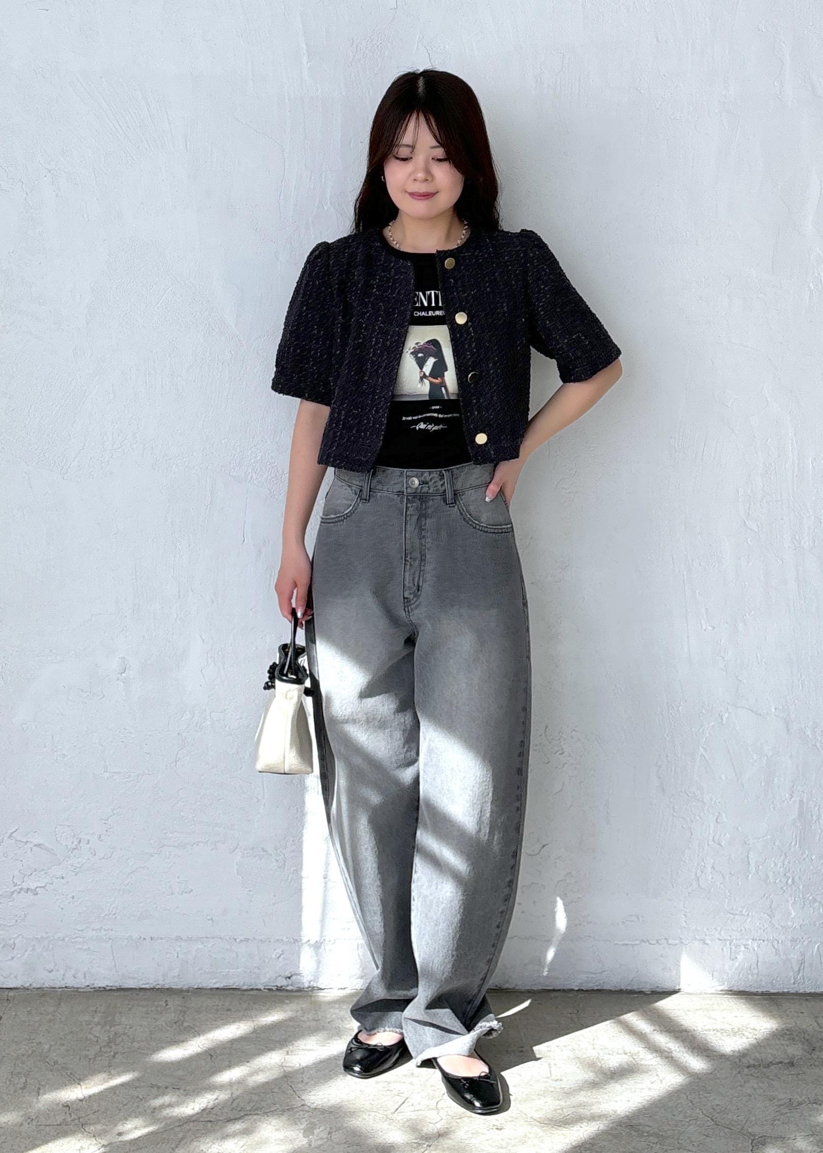 ROPE' PICNICの【サマー・ツイード】金ボタンカーディジャケットを使ったコーディネートを紹介します。｜Rakuten Fashion(楽天ファッション／旧楽天ブランドアベニュー)5490333