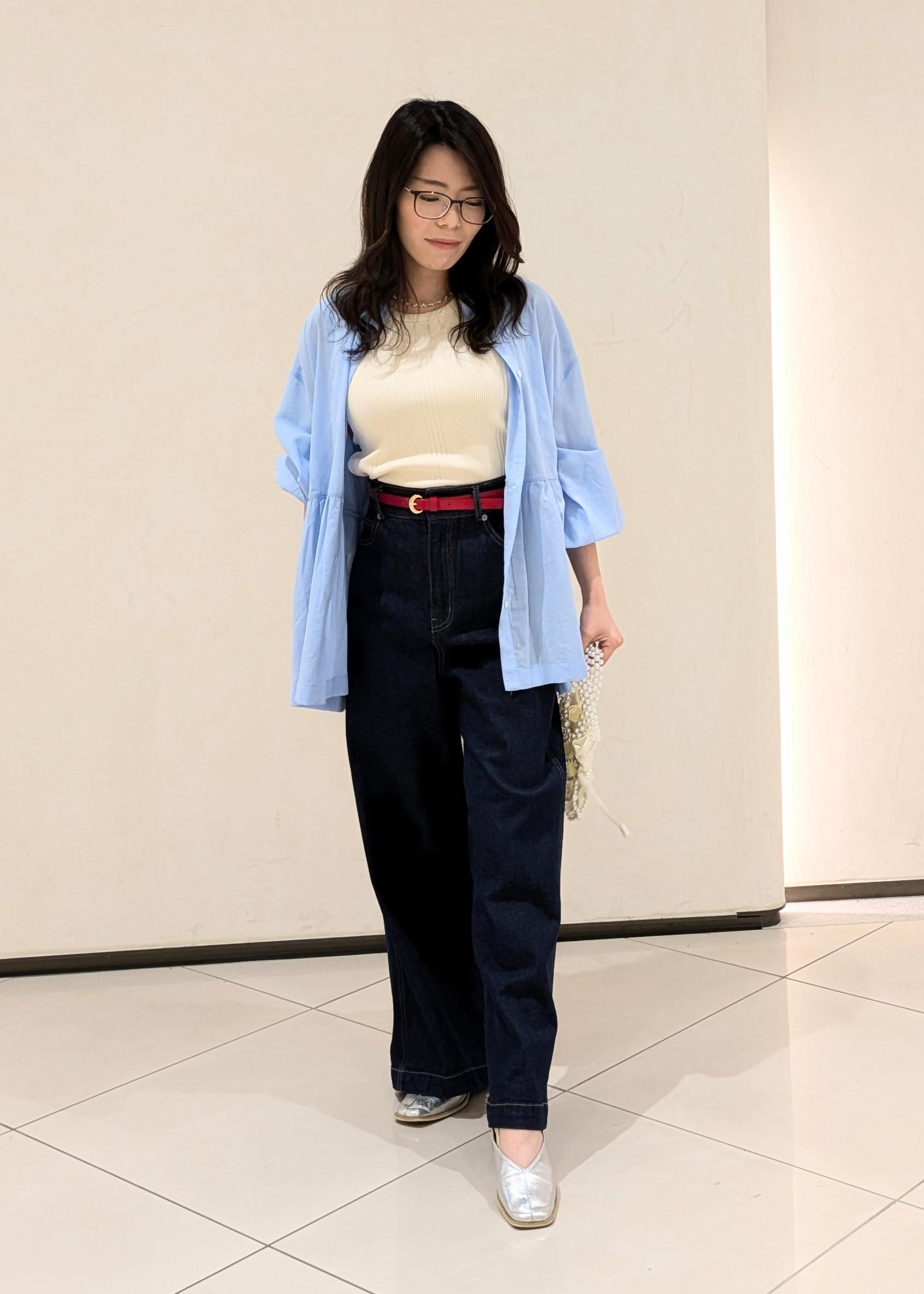 ROPE' PICNICの【接触冷感・通気性】お着軽シャツシリーズ/綿ボイルペプラムシャツを使ったコーディネートを紹介します。｜Rakuten Fashion(楽天ファッション／旧楽天ブランドアベニュー)5545511