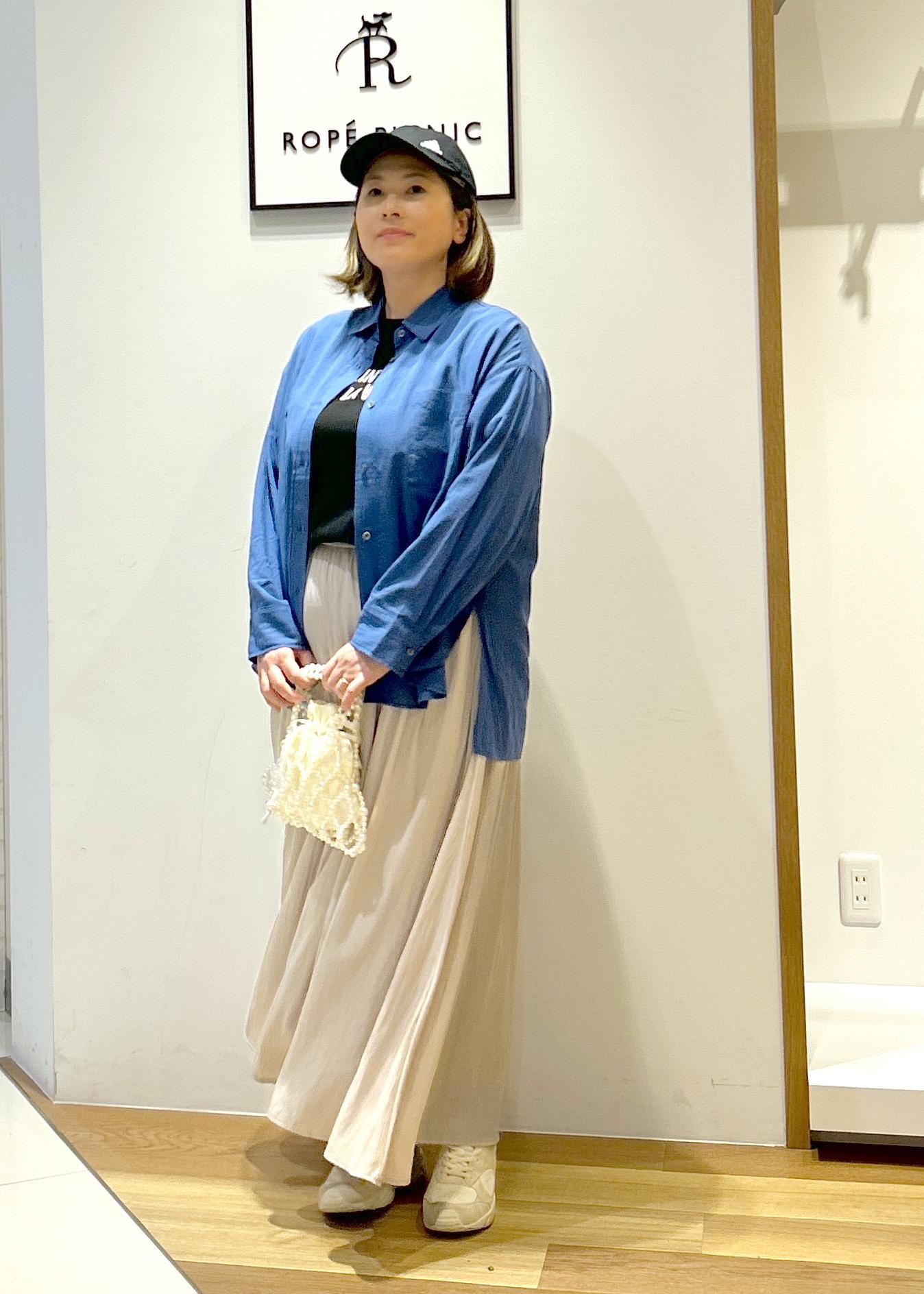 ROPE' PICNICの【接触冷感・通気性】お着軽シャツシリーズ/綿ボイルバックタックシャツを使ったコーディネートを紹介します。｜Rakuten Fashion(楽天ファッション／旧楽天ブランドアベニュー)5545679