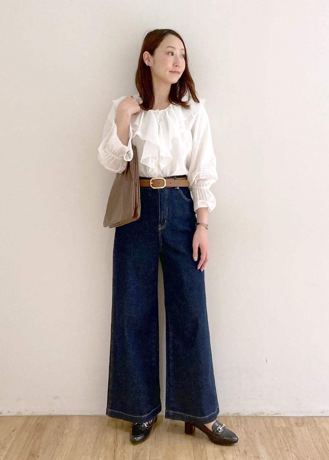 ROPE' PICNICの【接触冷感・通気性】お着軽シャツシリーズ/綿ボイルフリルブラウスを使ったコーディネートを紹介します。｜Rakuten Fashion(楽天ファッション／旧楽天ブランドアベニュー)5545688