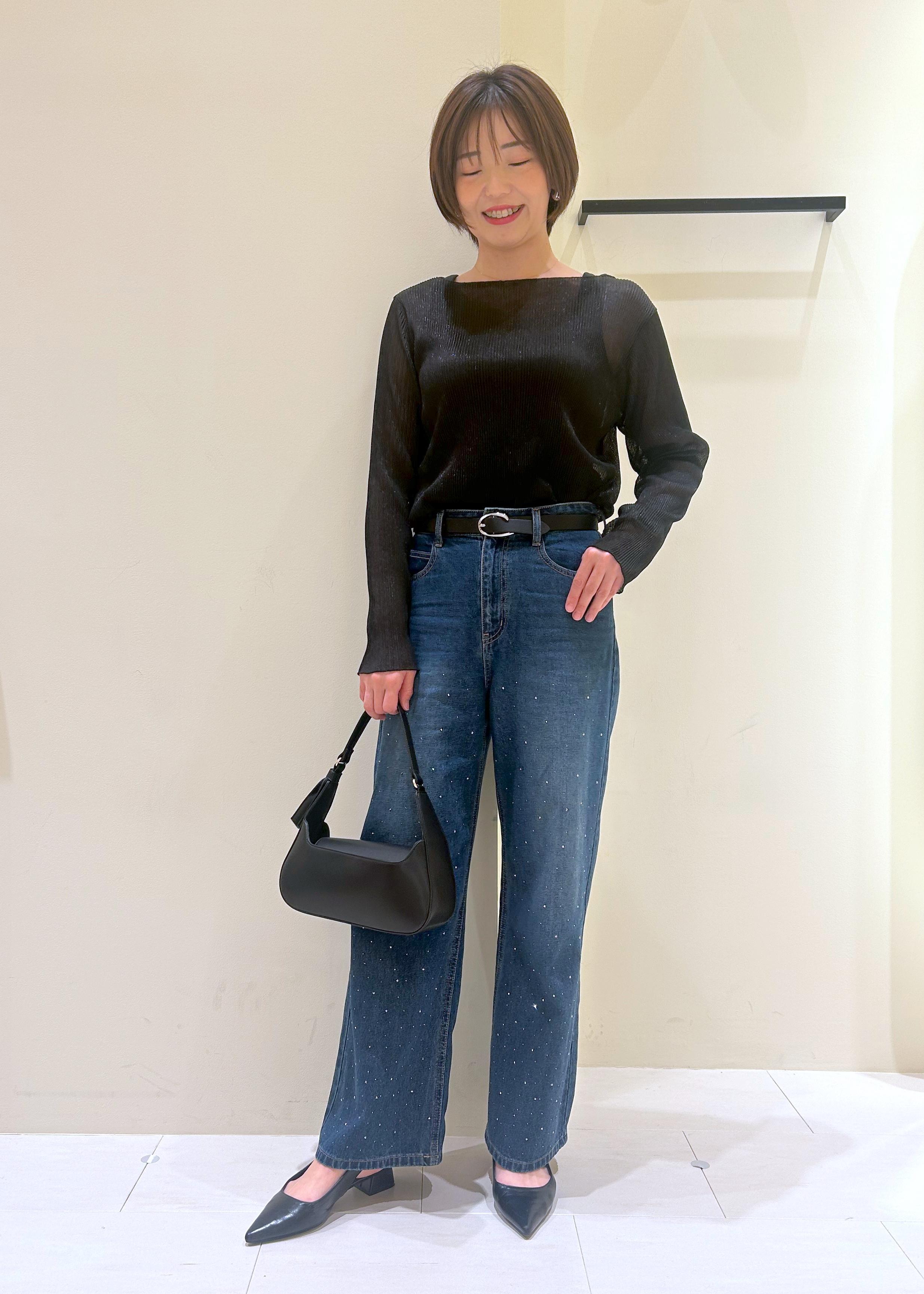 ROPE' PICNICのラメシアープリーツトップスを使ったコーディネートを紹介します。｜Rakuten Fashion(楽天ファッション／旧楽天ブランドアベニュー)5545715