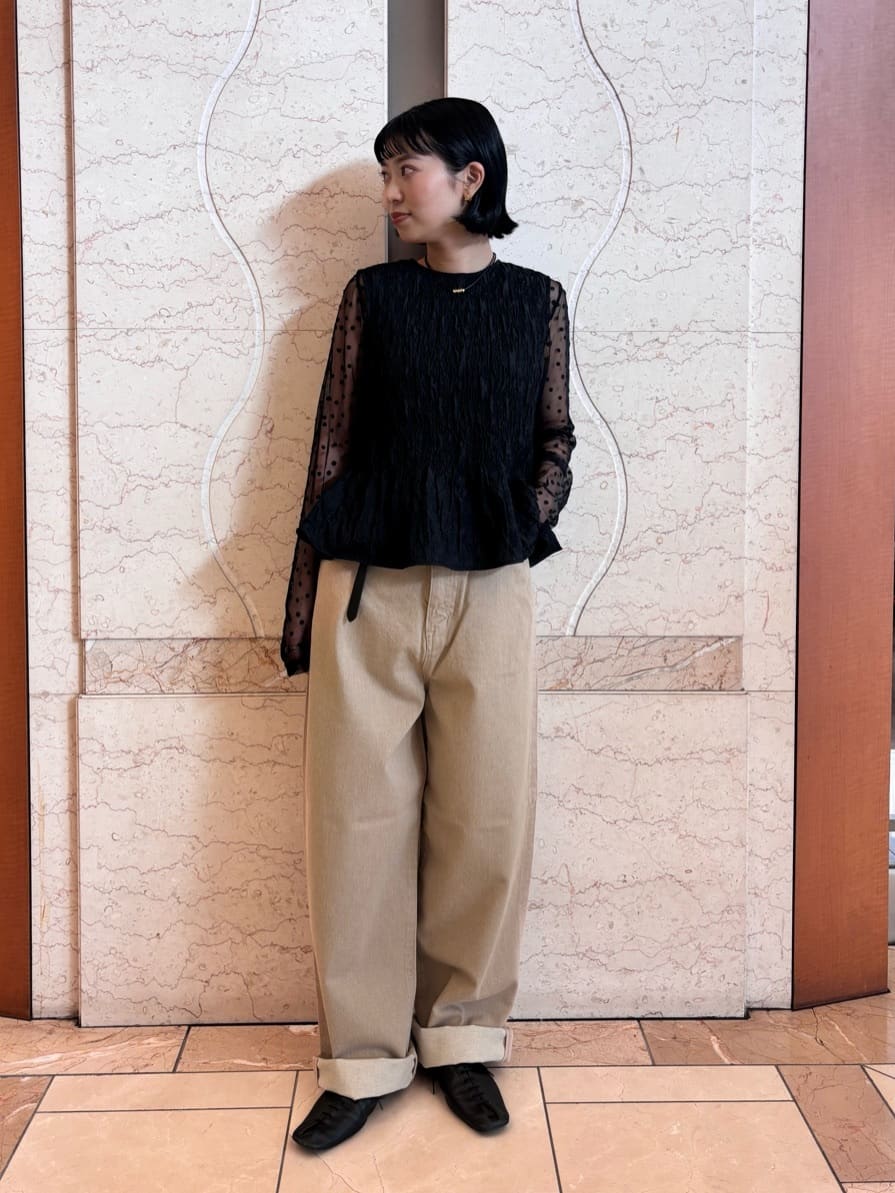 UNITED ARROWSのチュールフラワー ロングスリーブ カットソーを