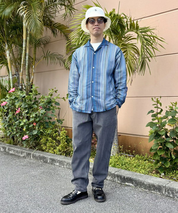 BEAMS HEARTのマルチカラー ストライプ レース シャツを使ったコーディネートを紹介します。｜Rakuten Fashion(楽天ファッション／旧楽天ブランドアベニュー)5459551