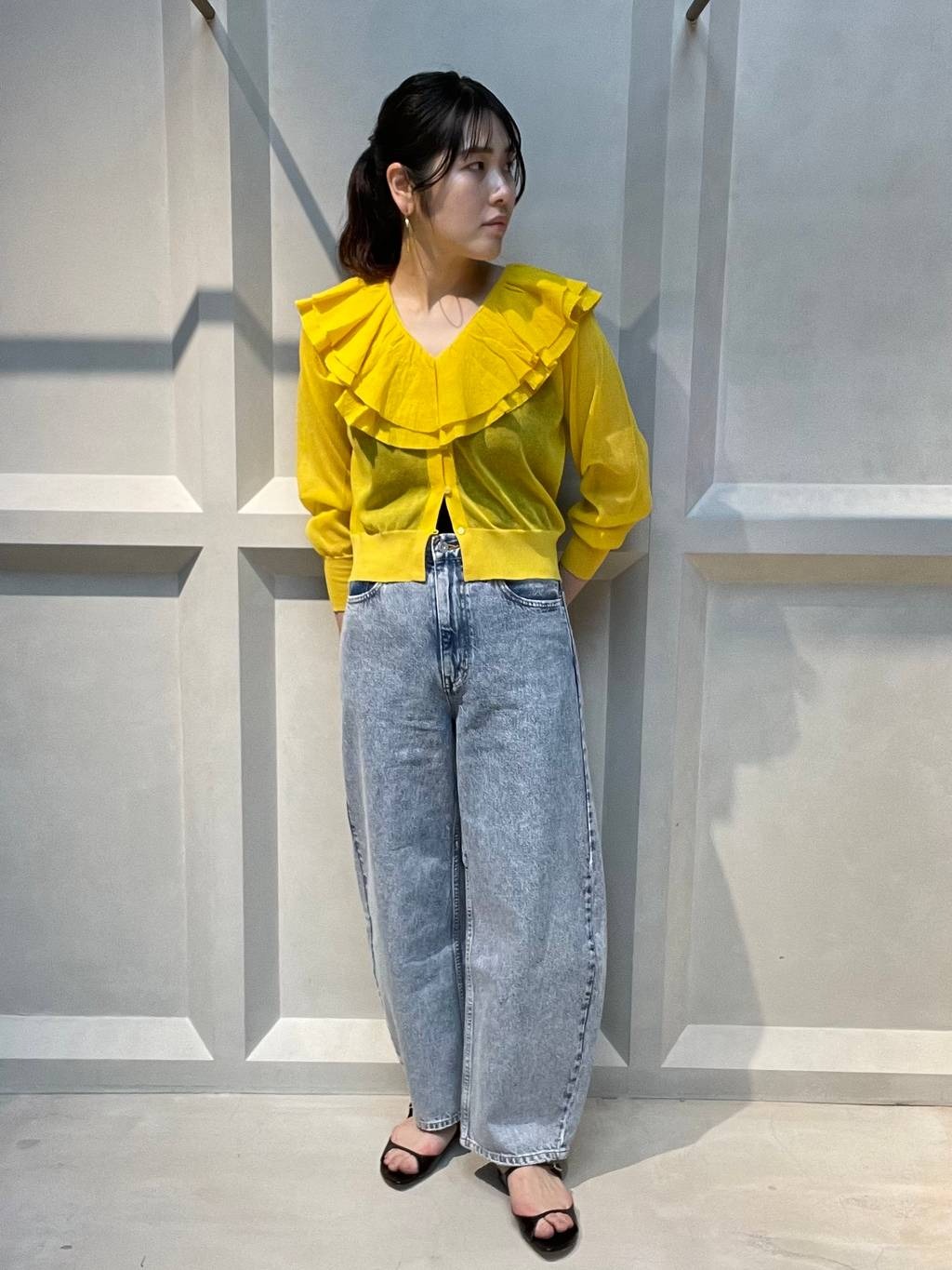 Curensology | ラッフルニットカーディガン | Rakuten Fashion(楽天