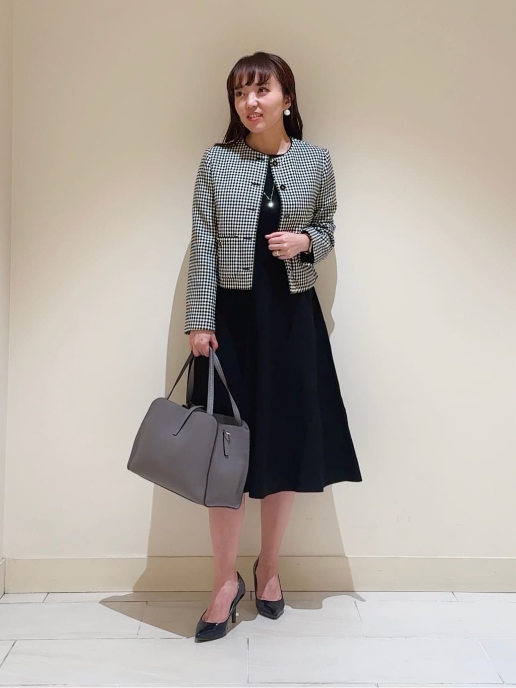 ANAYI | 【セットアップ対応商品】ドビーツイードクルー ジャケット