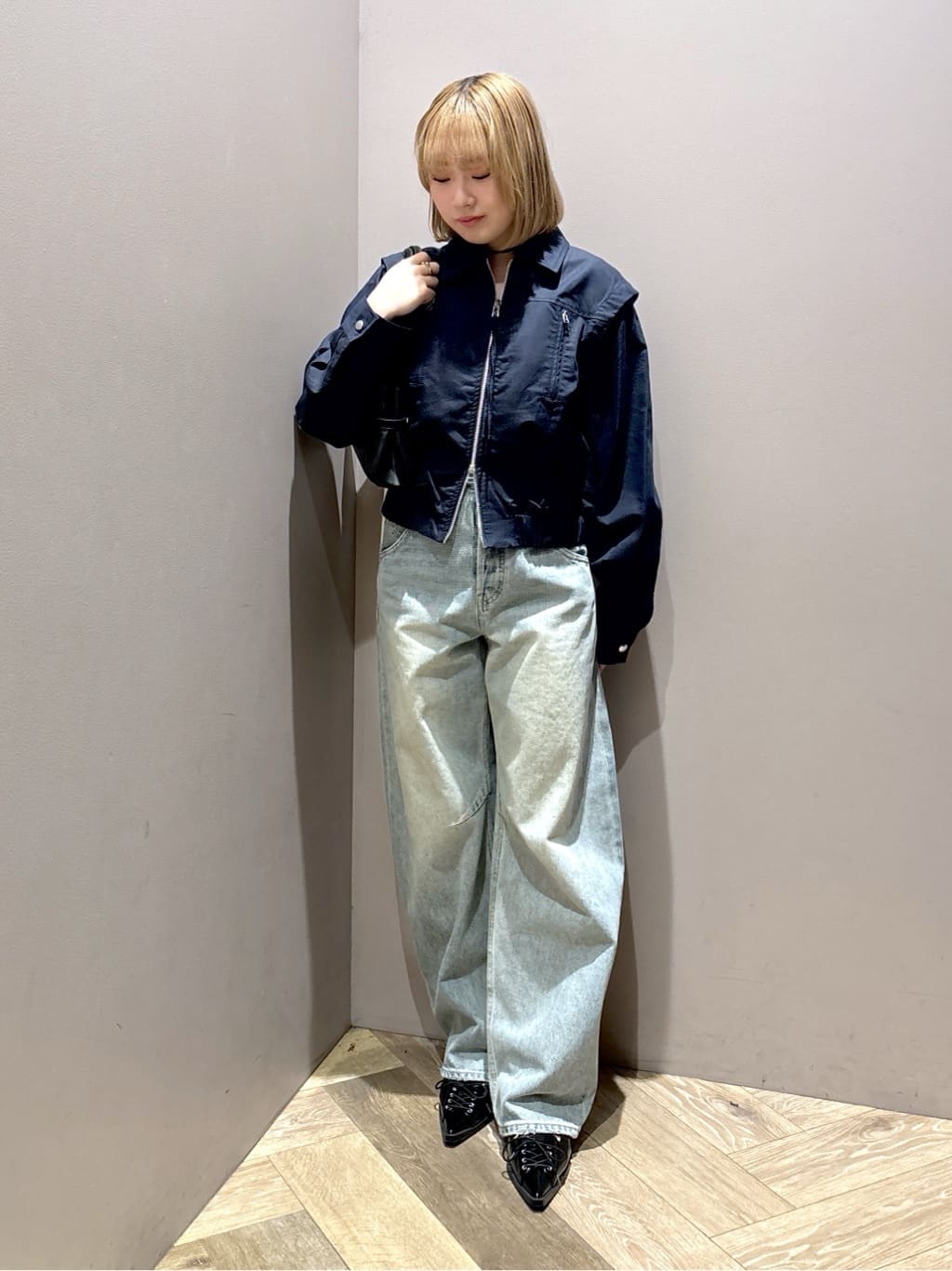 moussyのDROP WAIST CURVE ストレートを使ったコーディネート 